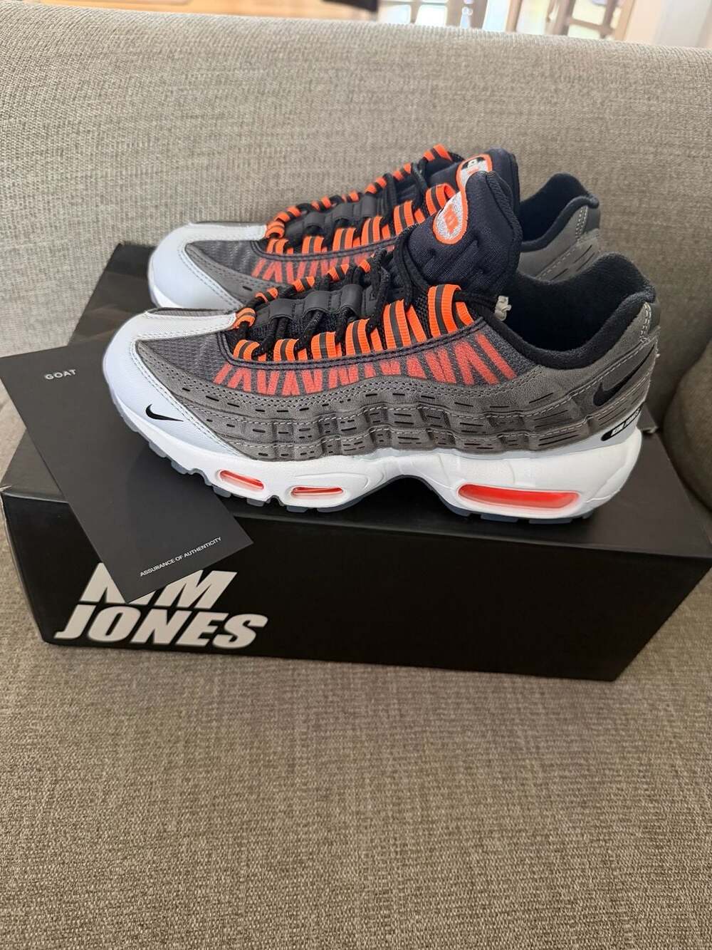 Nike Air Max 95 x Kim Jones Total Orange Size 5